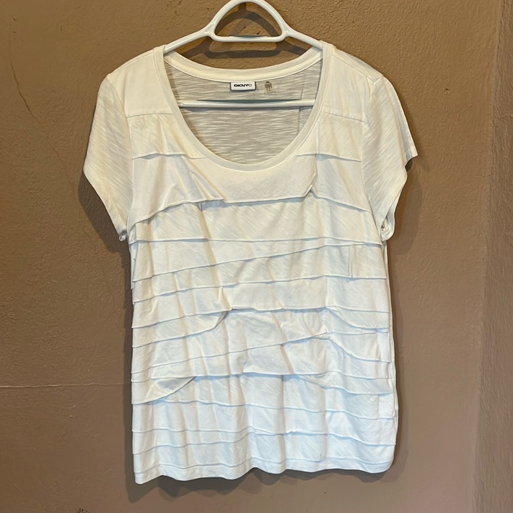 DKNY ruffle tee